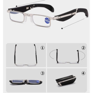 Ultra Mini Folding Keychain Reading Glasses